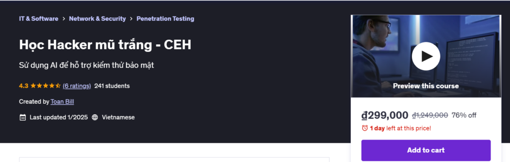 Học Hacker mũ trắng - CEH Học Hacker mũ trắng - CEH