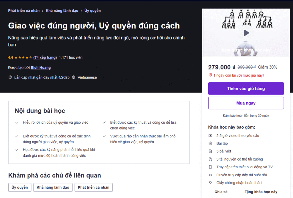 Giao việc đúng người, Uỷ quyền đúng cách