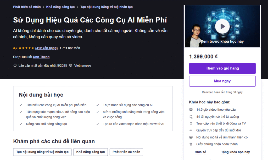 Sử Dụng Hiệu Quả Các Công Cụ AI Miễn Phí
