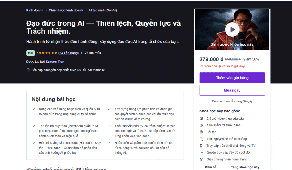 Đạo đức trong AI — Thiên lệch, Quyền lực và Trách nhiệm.
